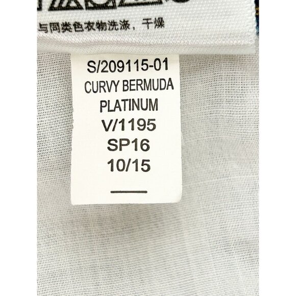 Women's Old Navy Curvy / Profile Bermuda Platinum Jean Shorts  - Size 2 - Picture 5 of 6